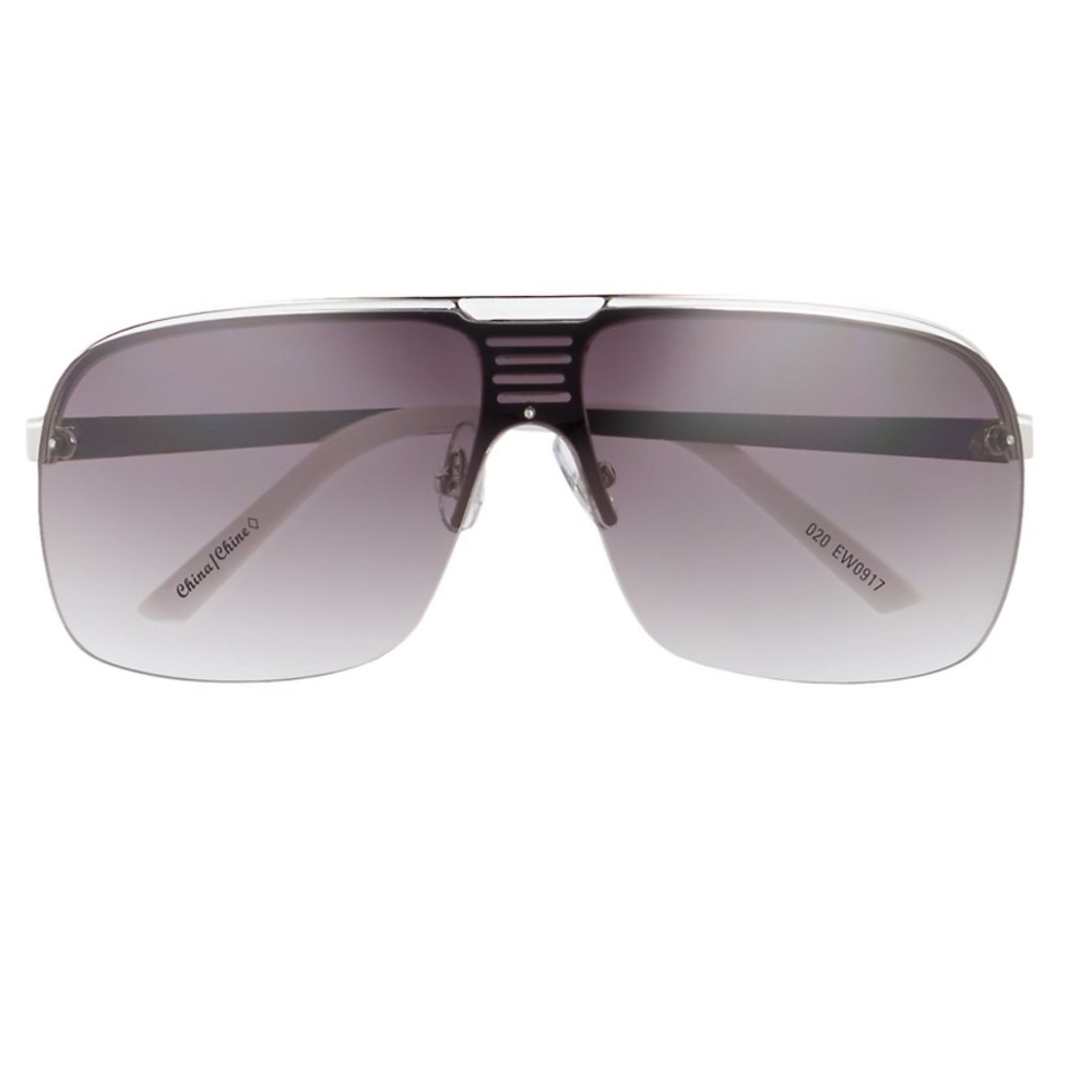 Apt 9 Kohl’s White Tip Smoke Gradient Two Tone Ombré Shield Sunglasses 😎